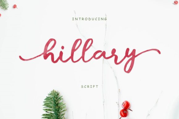 Hillary Script Font Scritti a Mano Font Di Stellar Studio