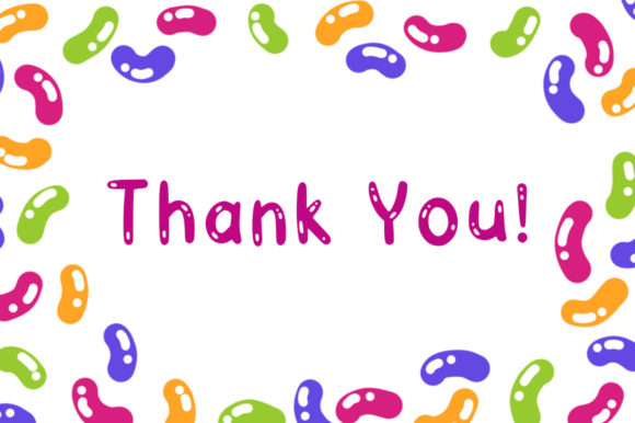 Jelly Sticks Font PNG with transparent background - Preview 4