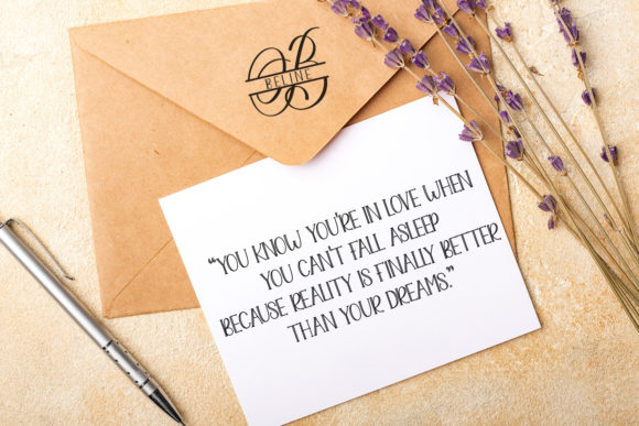 Jenita Monogram Font PNG with transparent background - Preview 2
