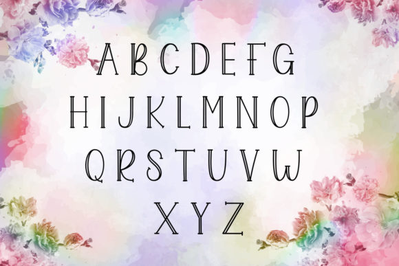 Jenita Monogram Font PNG with transparent background - Preview 4