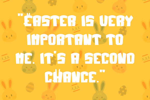 Jumpy Bunny Font PNG with transparent background - Preview 1