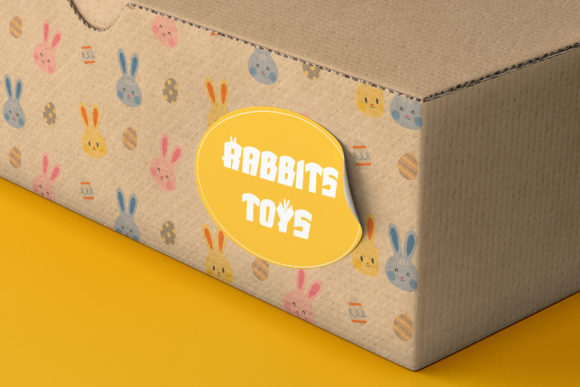 Jumpy Bunny Font PNG with transparent background - Preview 2