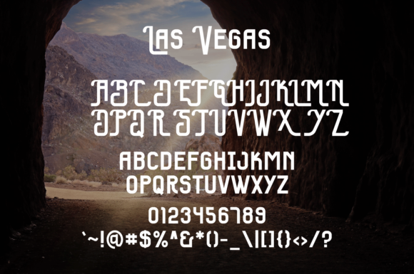 Las Vegas Font font preview - 5