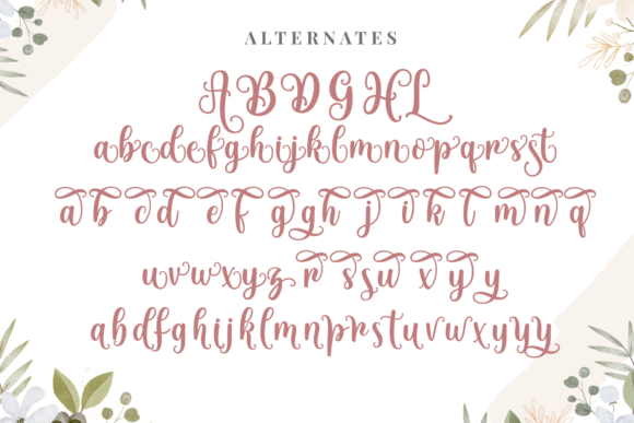 Lesthya Font PNG with transparent background - Preview 3