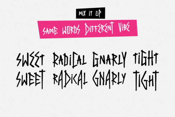 Misfit Font PNG with transparent background - Preview 4