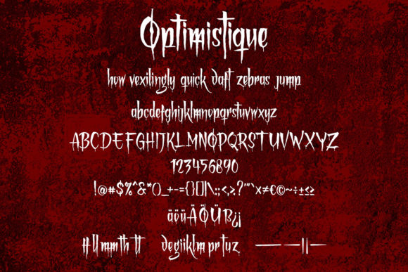 Optimistique Font PNG with transparent background - Preview 4