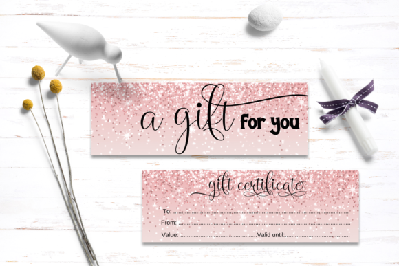 Pink Glitter Gift Certificate