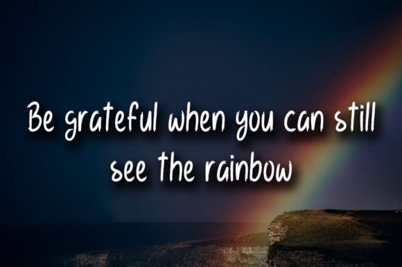 Rainbow Love Font PNG with transparent background - Preview 2