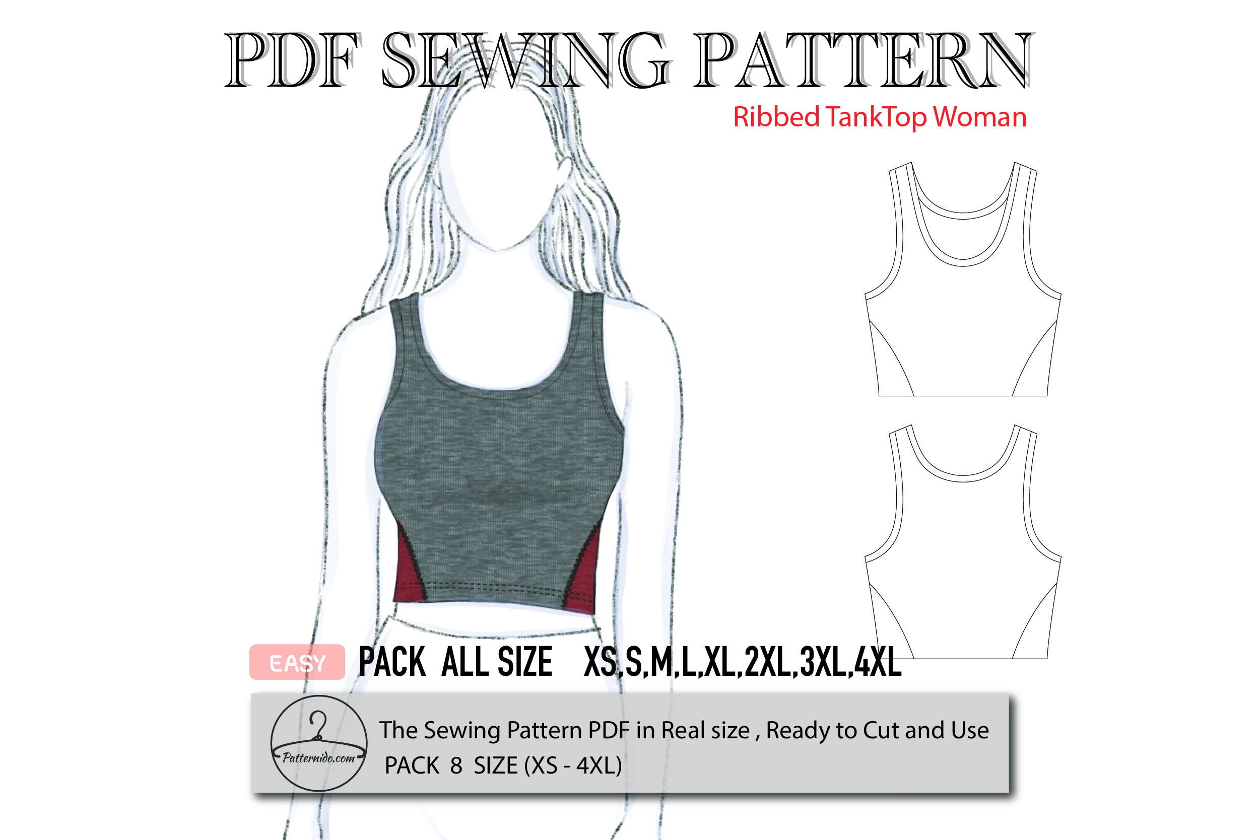 Ribbed Tank Top Woman