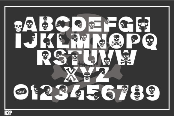 Skull Kidz Font PNG with transparent background - Preview 1