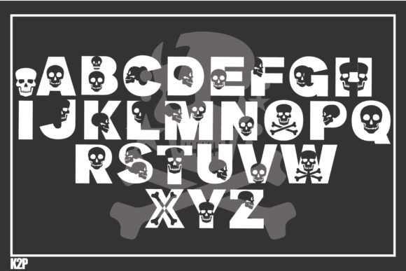 Skull Kidz Font PNG with transparent background - Preview 2