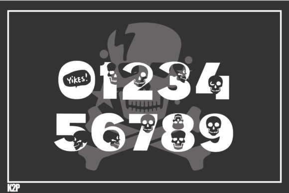 Skull Kidz Font PNG with transparent background - Preview 3