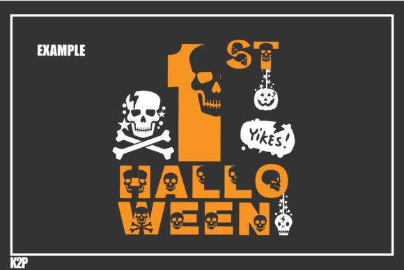 Skull Kidz Font PNG with transparent background - Preview 6