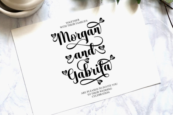 Agustine Script Font - Preview 1
