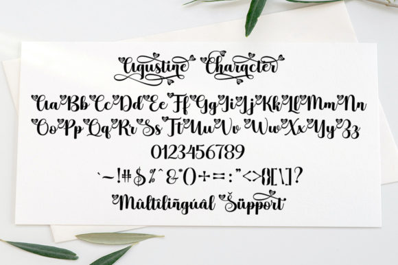 Agustine Script Font - Preview 6