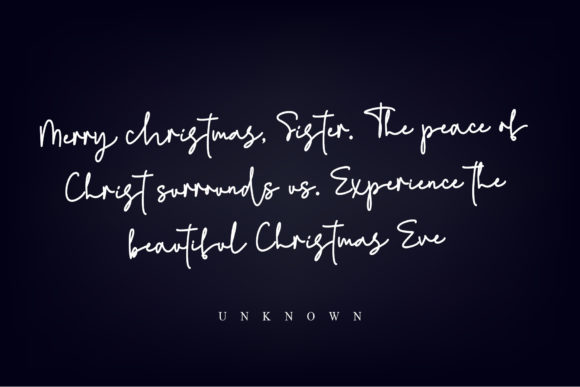 Christmas Letter Font - Preview 1