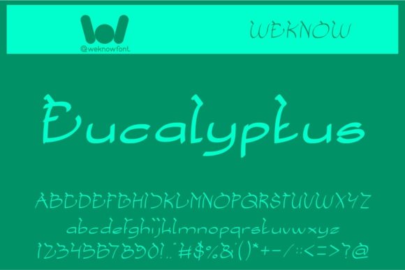 Cobra and Coconut Tree Font - Preview 2