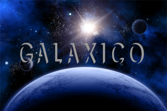Galaxtico Display Font By AnomiEka
