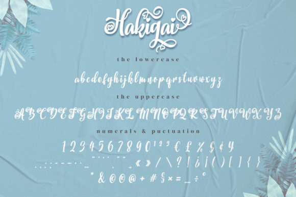 Hakigai Font PNG with transparent background - Preview 6