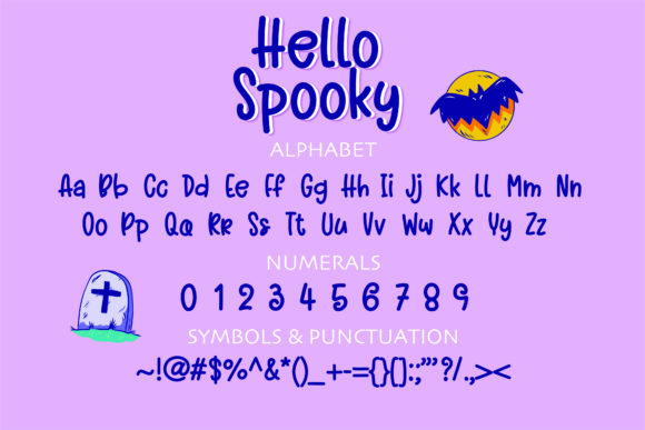Hello Spooky Font - Preview 1