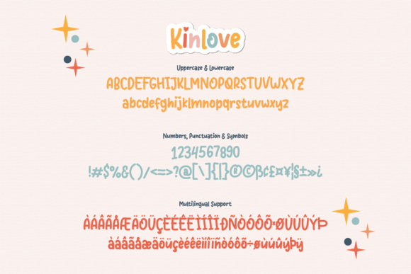 Kinlove Font PNG with transparent background - Preview 1