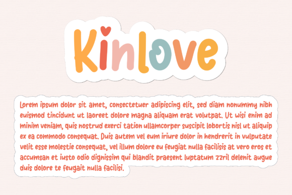 Kinlove Font PNG with transparent background - Preview 3