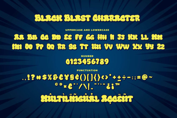 Black Blast Font - Preview 6