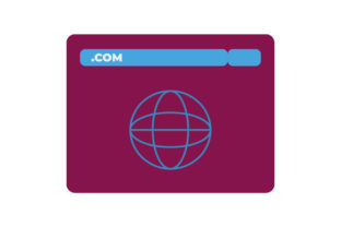 Domain Flat Icon Vector Graphic by Mehedi Hasan · Creative Fabrica