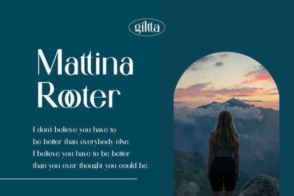 Giltta Font PNG with transparent background - Preview 4