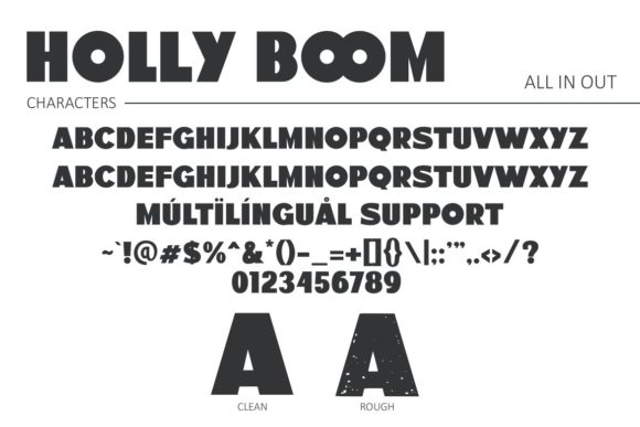 Holly Boom Font PNG with transparent background - Preview 4