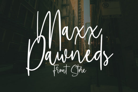 Marxistown Script Font PNG with transparent background - Preview 2