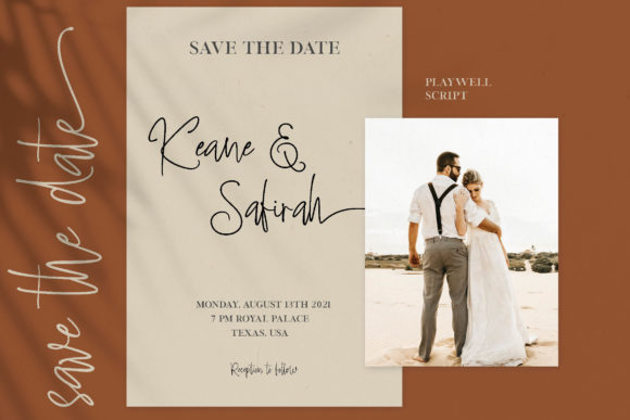Playwell Font PNG with transparent background - Preview 2