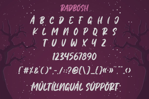 Radbosh Font PNG with transparent background - Preview 2