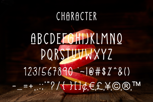 Apple Mandala Font - Preview 4