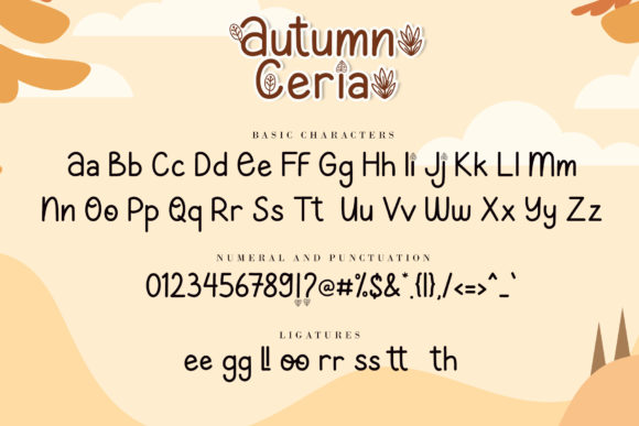 Autumn Ceria Font - Preview 6