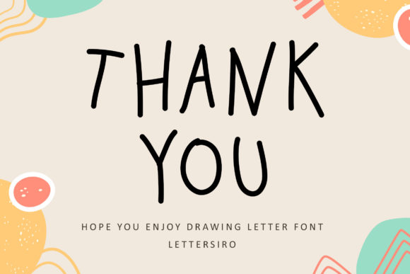 Drawing Letter Font - Preview 6