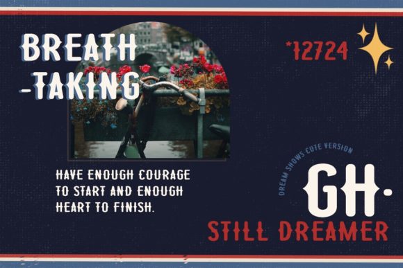 Dream Shows Font PNG with transparent background - Preview 1