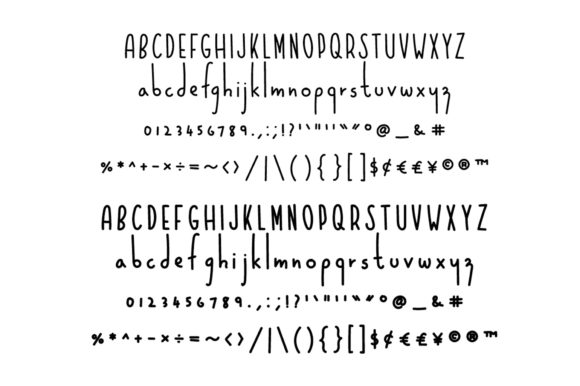 Grade 7 Font - Preview 2