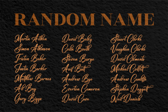 Manchester Signature Font PNG with transparent background - Preview 5