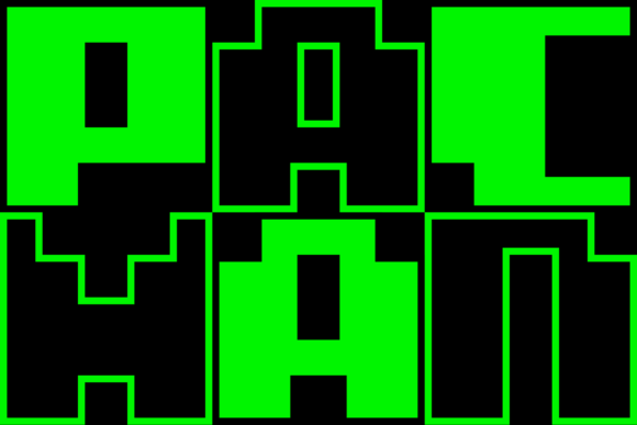 MultiType Pixel Display Bold Font PNG with transparent background - Preview 6