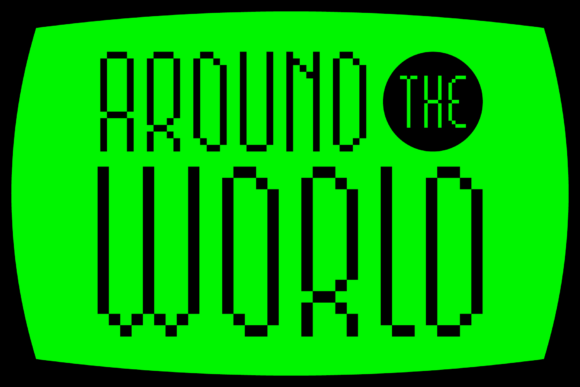 MultiType Pixel Slender Font PNG with transparent background - Preview 5