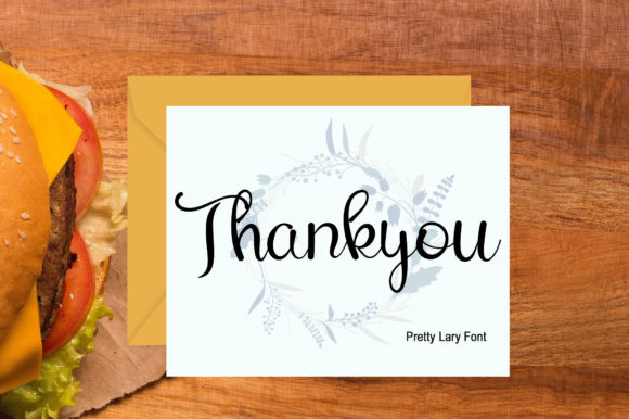 Pretty Larry Font PNG with transparent background - Preview 5