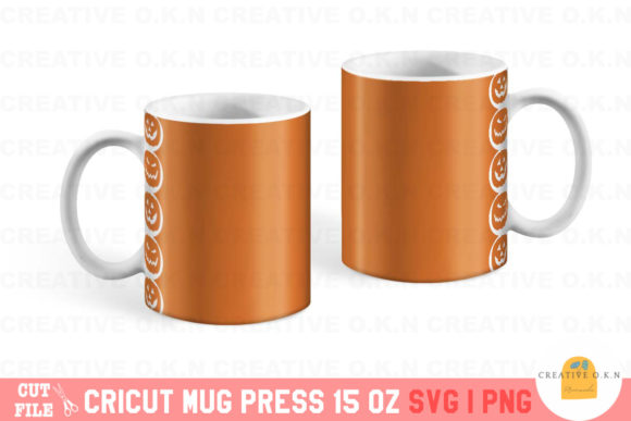 Template Cricut Mug Press Pumpkin 15oz Graphics