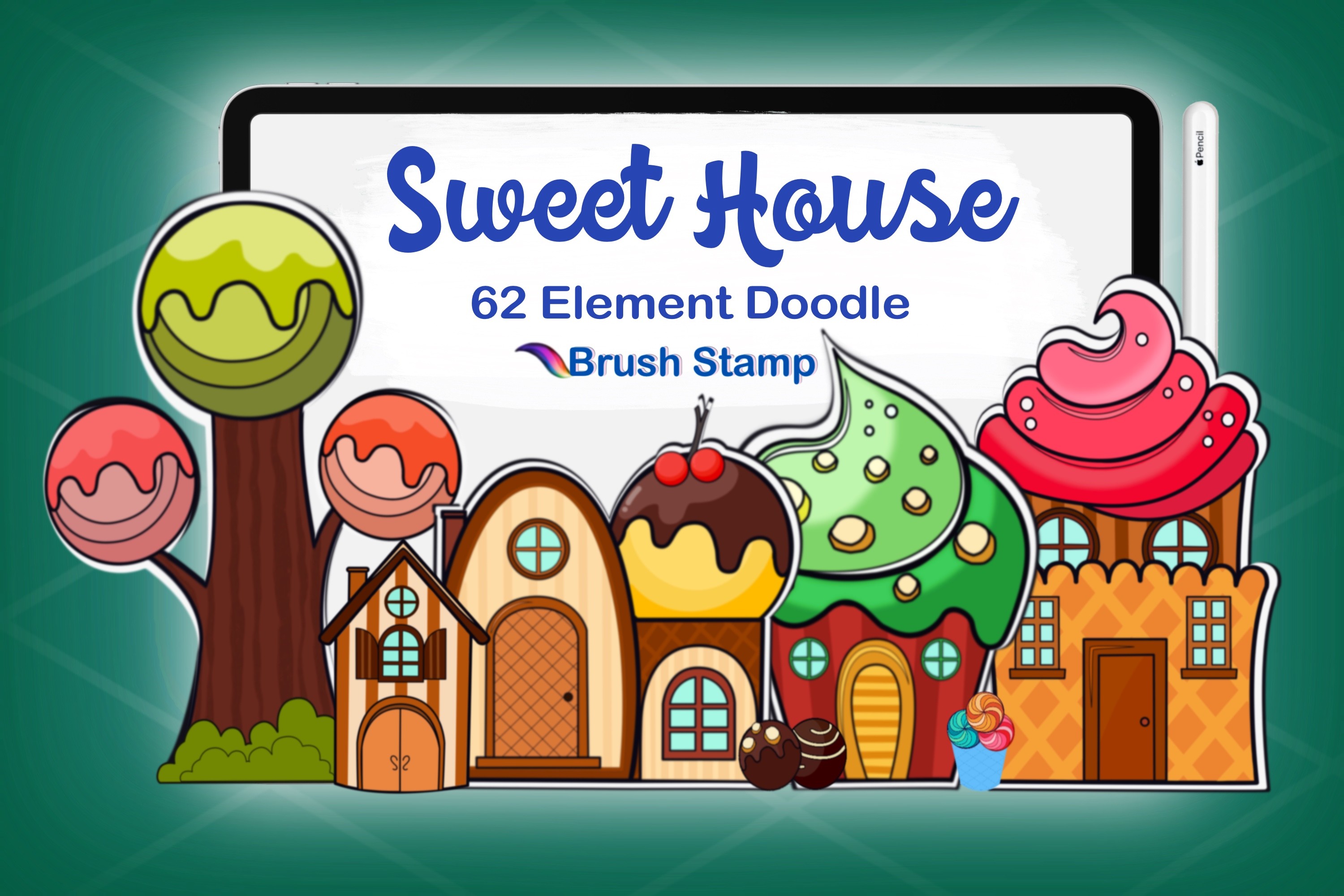 House Build DIY Design Brushes Stamps