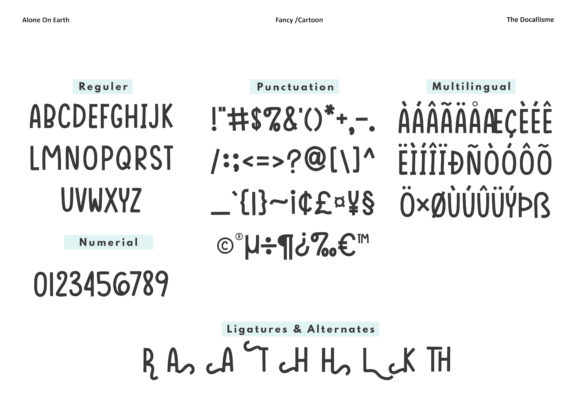 Alone on Earth Font - Preview 1