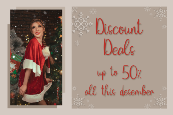 Christmas Goodwill Font PNG with transparent background - Preview 3