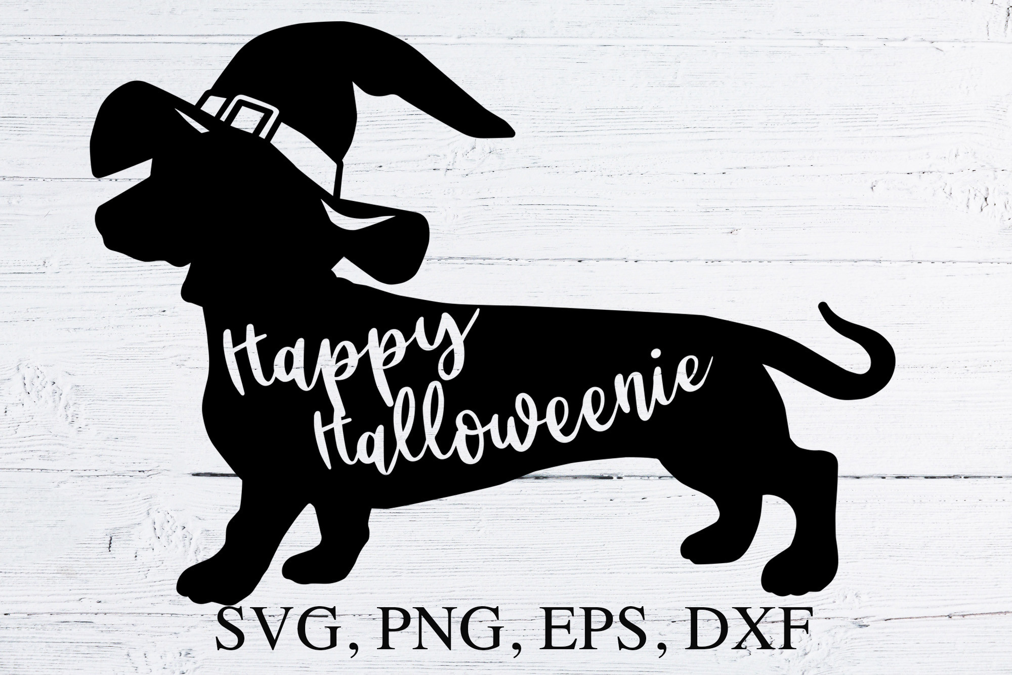 Dachshund SVG Happy Halloweenie Cut File Graphic by TanuschArts ...