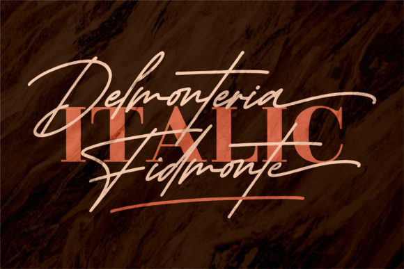Delmonteria Fidmonte Font PNG with transparent background - Preview 1