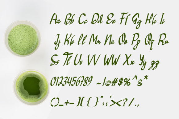 Green Tea Font - Preview 3