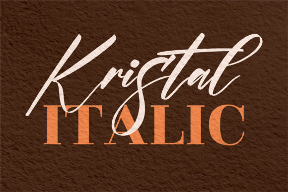 Kristal Font PNG with transparent background - Preview 1